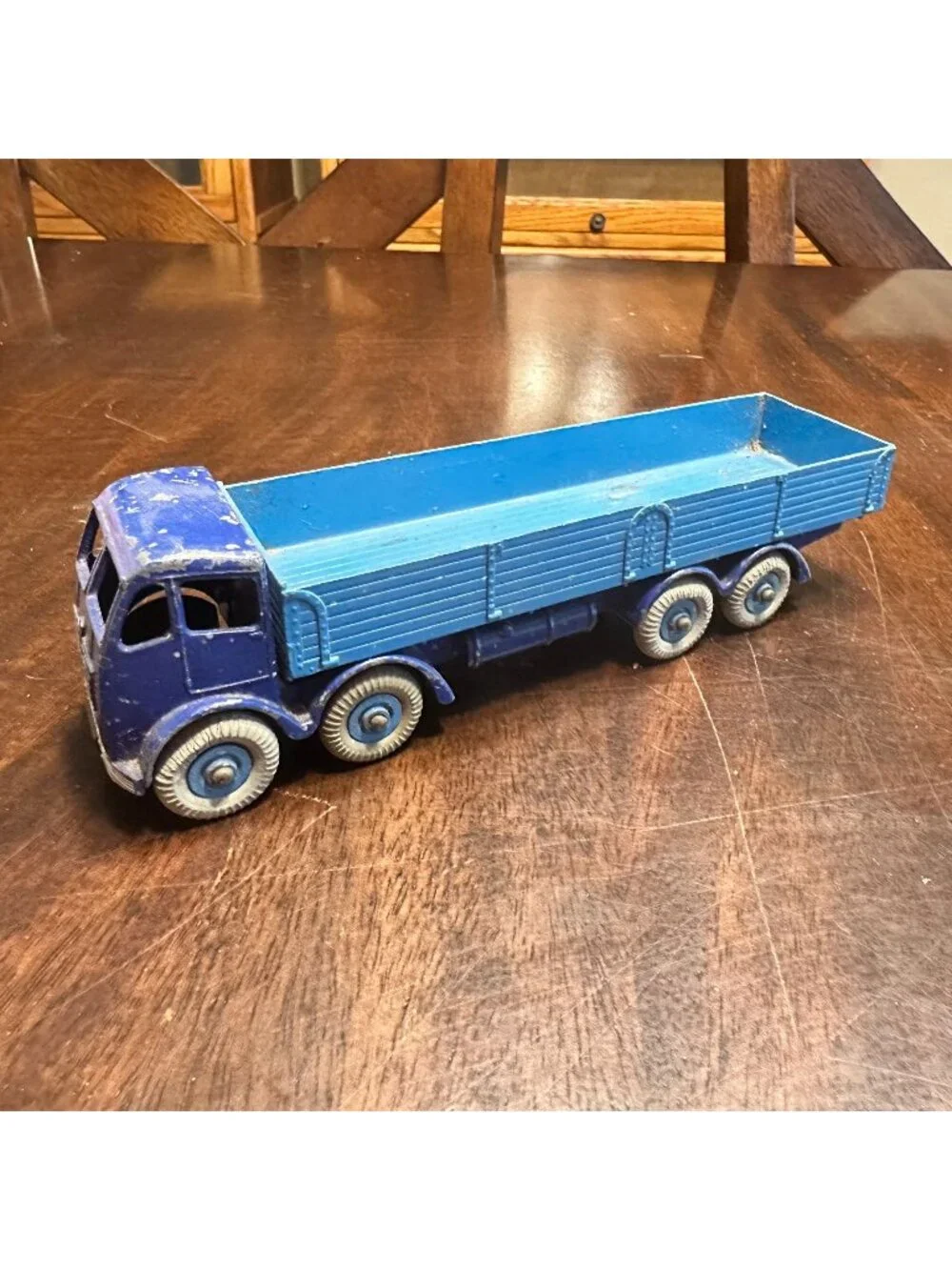 Vintage Dinky Toys Blue Foden 8 Wheeled Deisel Wagon Die Cast Metal Model